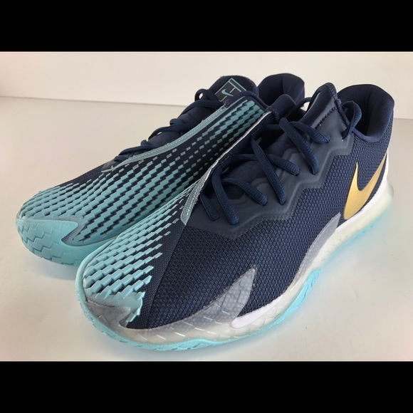 NikeCourt Air Zoom Vapor Cage 4 CD0424-401 Obsidian Gold Tennis NEW - Picture 10 of 13
